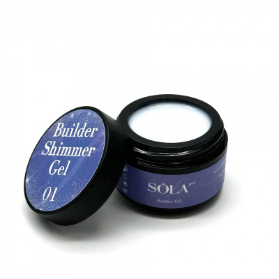 Моделирующий гель Builder Shimmer Gel 01 SOLAlove, 50гр
